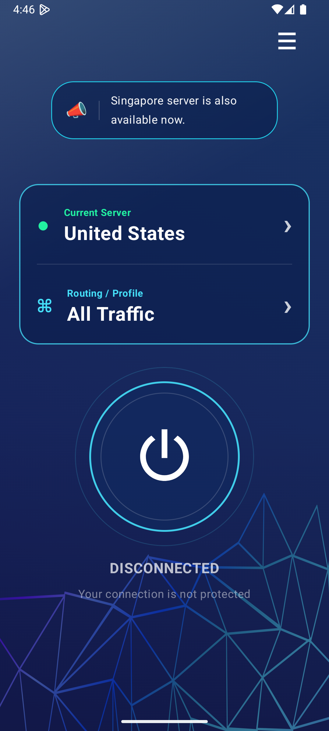 SM Network Android home screen
